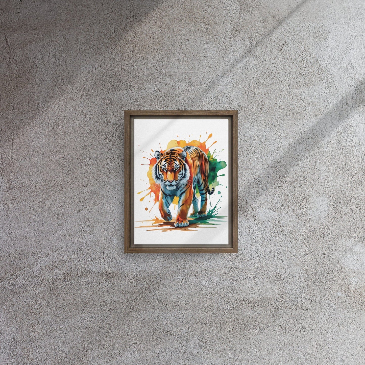 Framed Canvas Print - Elegant Custom Art Display Wall Art Savvishly Savvique Brown 9″×12″ 