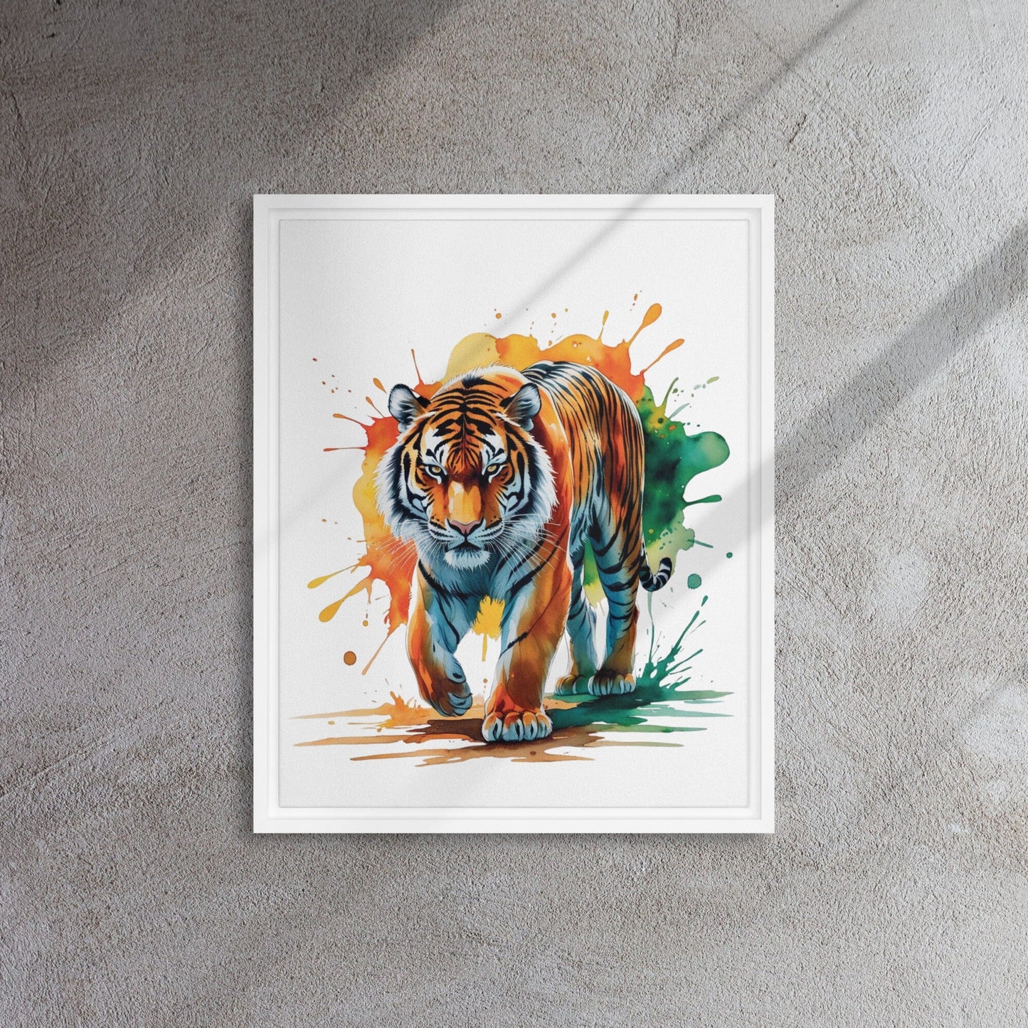 Framed Canvas Print - Elegant Custom Art Display Wall Art Savvishly Savvique White 16″×20″ 