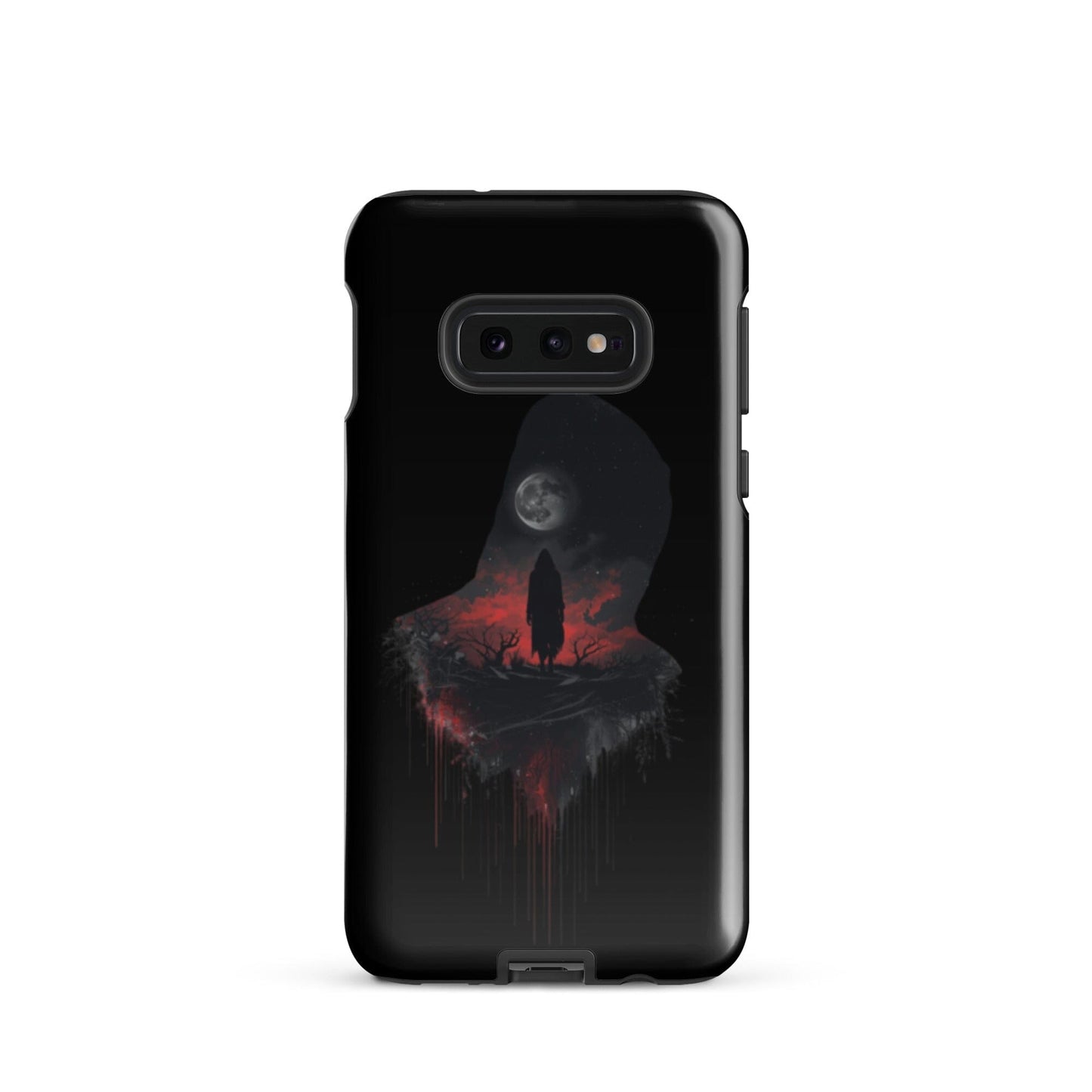 Full Moon & Dark Figure - Dripping Blood Style Tough Case for Samsung® Phone Accessories Savvishly Savvique Samsung Galaxy S10e 