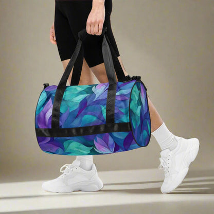 Gym Gal Fitness Bag - Botanical Geometric Design Fitness Accessories Savvishly Savvique 