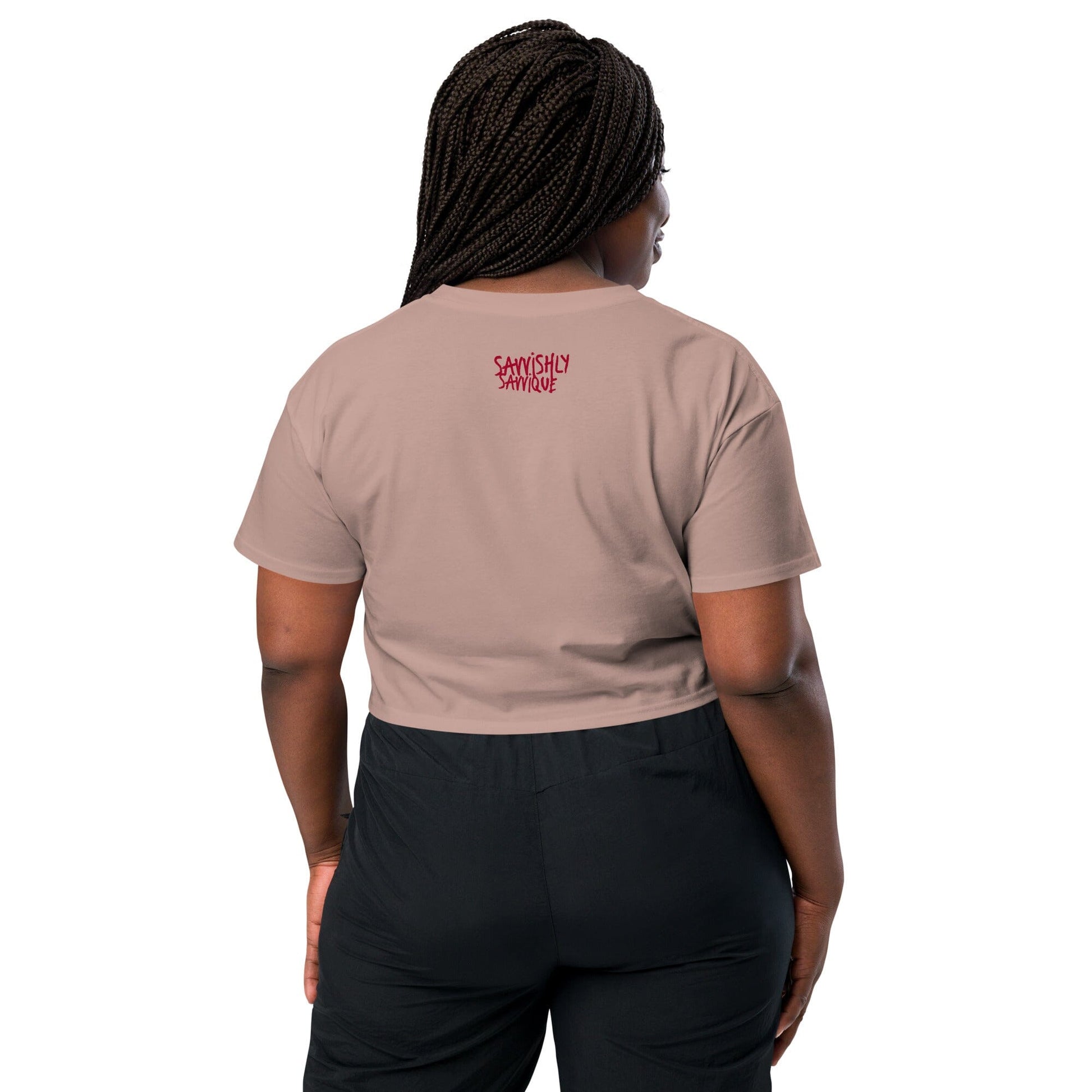 Halloween Dripping Design-Women’s crop top Crop Tops Savvishly Savvique 