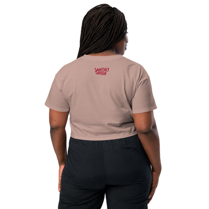 Halloween Dripping Design-Women’s crop top Crop Tops Savvishly Savvique 