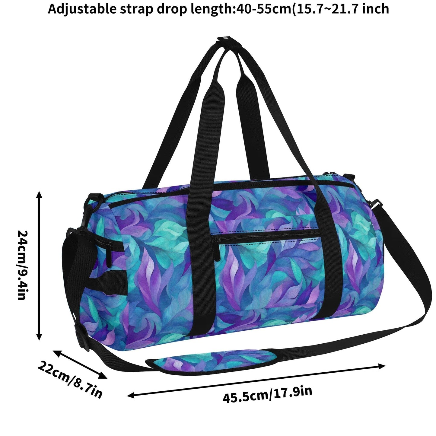 Large Gym Bag/Duffle Bag - Gym Gal Collection gym bag Savvishly Savvique 