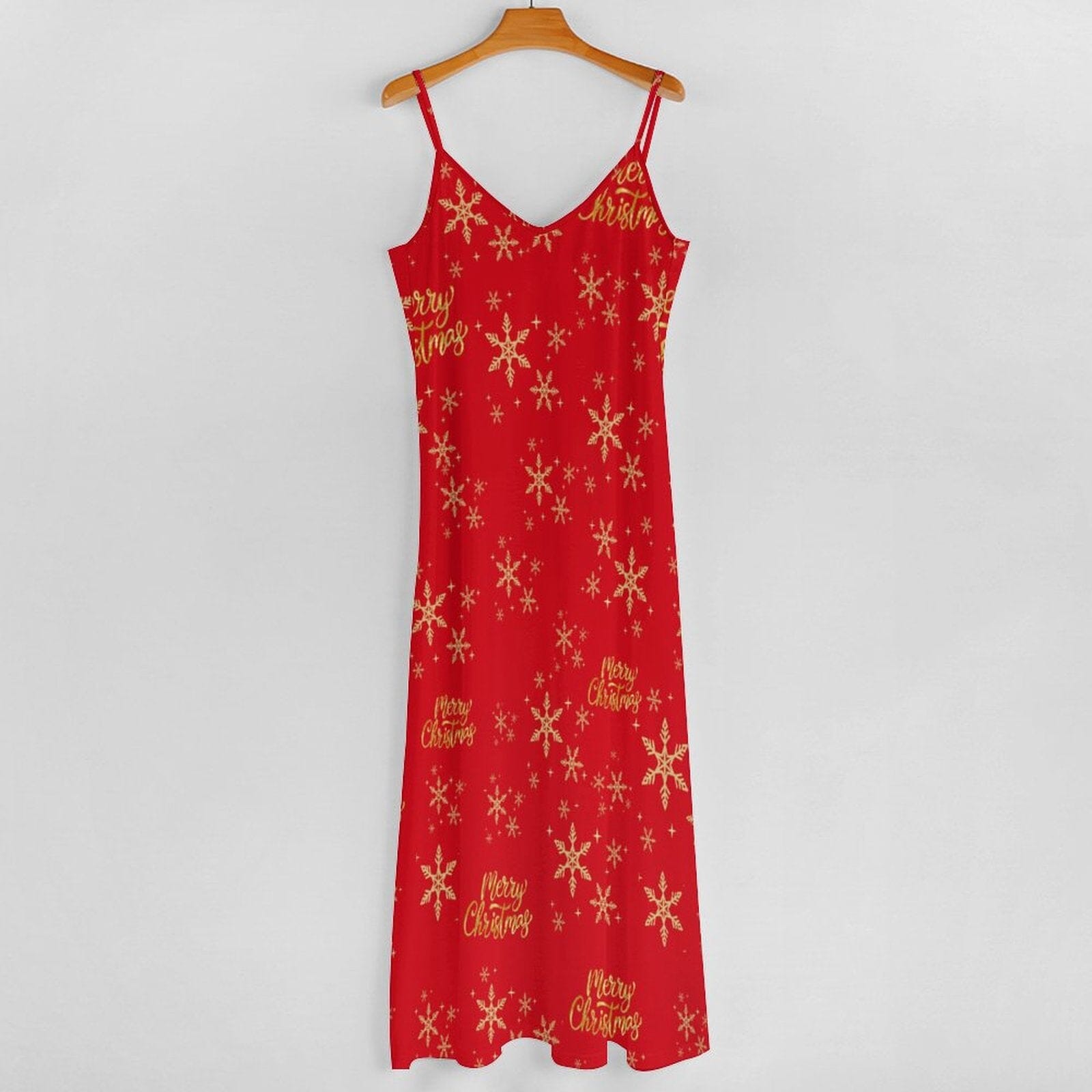 Long dress Spaghetti Strap Ankle-Length Dress Artsadd 