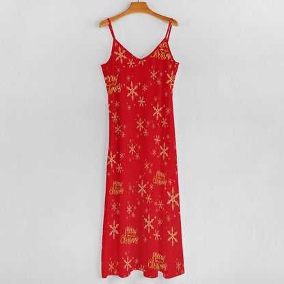 Long dress Spaghetti Strap Ankle-Length Dress Artsadd 