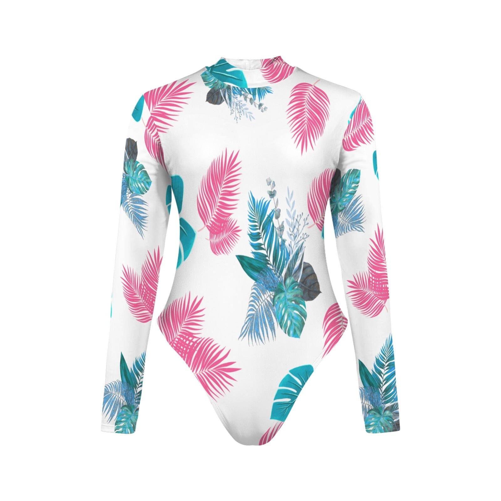 long sleeve one piece tropical lux Backless Long Sleeve One-Piece Swimsuit (Model S60) Backless Long Sleeve One-Piece Swimsuit (S60) Artsadd 