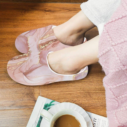 Lush Rosé Cotton Slippers - Non-Slip Home Comfort Women's Footwear - Slippers Savvishly Savvique S 
