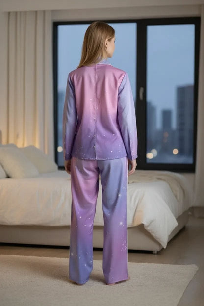 Luxurious Purple Pajama Set - Royal Comfort Collection Sleepwear Sets Savvishly Savvique 