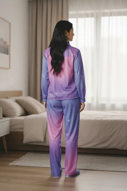 Luxurious Purple Pajama Set - Royal Comfort Collection Sleepwear Sets Savvishly Savvique 