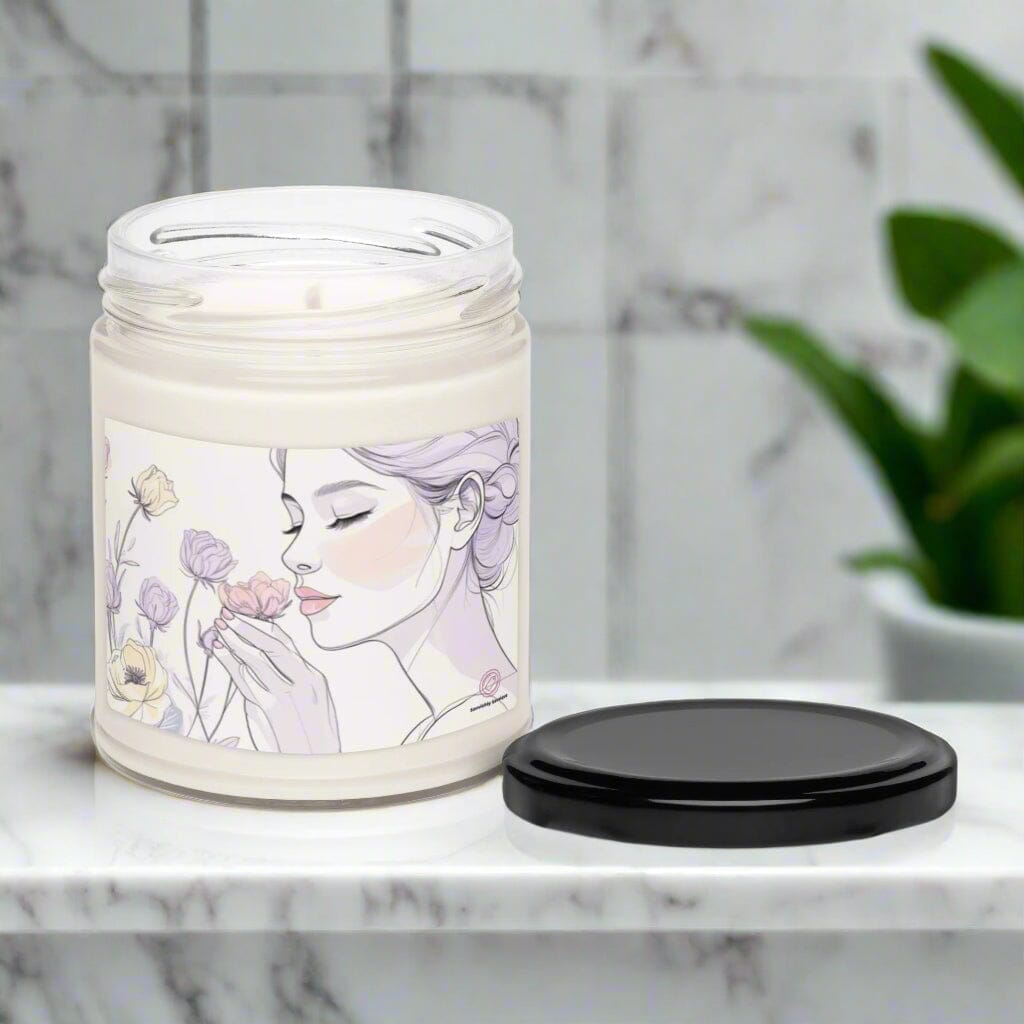 Luxury Soy Candle - 50-60 Hour Burn Time Aromatherapy Bliss Home Fragrance Savvishly Savvique Apple Harvest 
