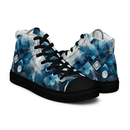 Men's High-Top Canvas Shoes - Custom Street Style Men's Footwear Savvishly Savvique 