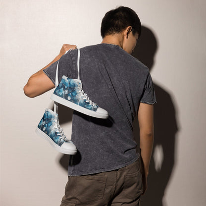 Men's High-Top Canvas Shoes - Custom Street Style Men's Footwear Savvishly Savvique 