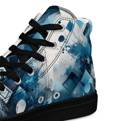Men's High-Top Canvas Shoes - Custom Street Style Men's Footwear Savvishly Savvique 