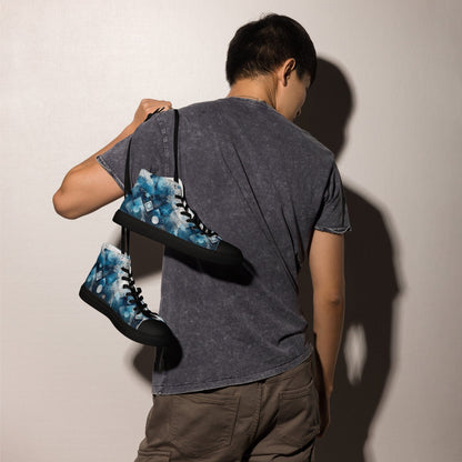 Men's High-Top Canvas Shoes - Custom Street Style Men's Footwear Savvishly Savvique 