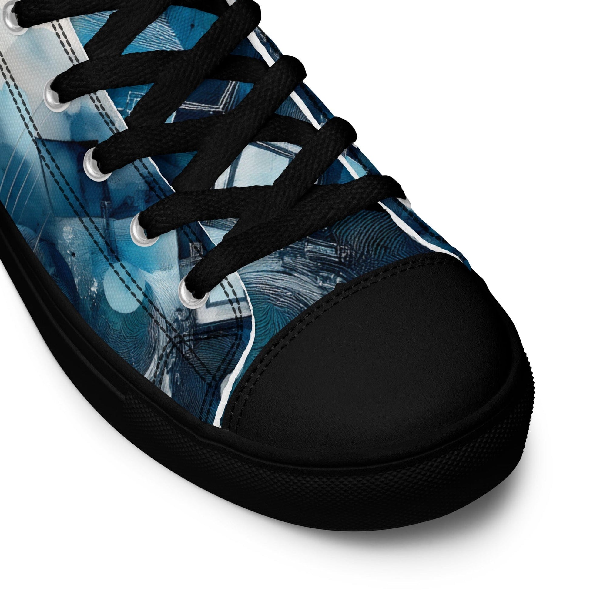 Men's High-Top Canvas Shoes - Custom Street Style Men's Footwear Savvishly Savvique Black 5 