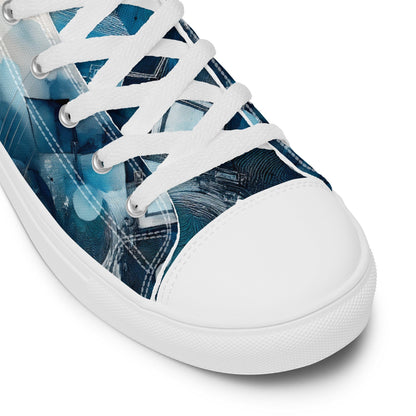 Men's High-Top Canvas Shoes - Custom Street Style Men's Footwear Savvishly Savvique White 5 