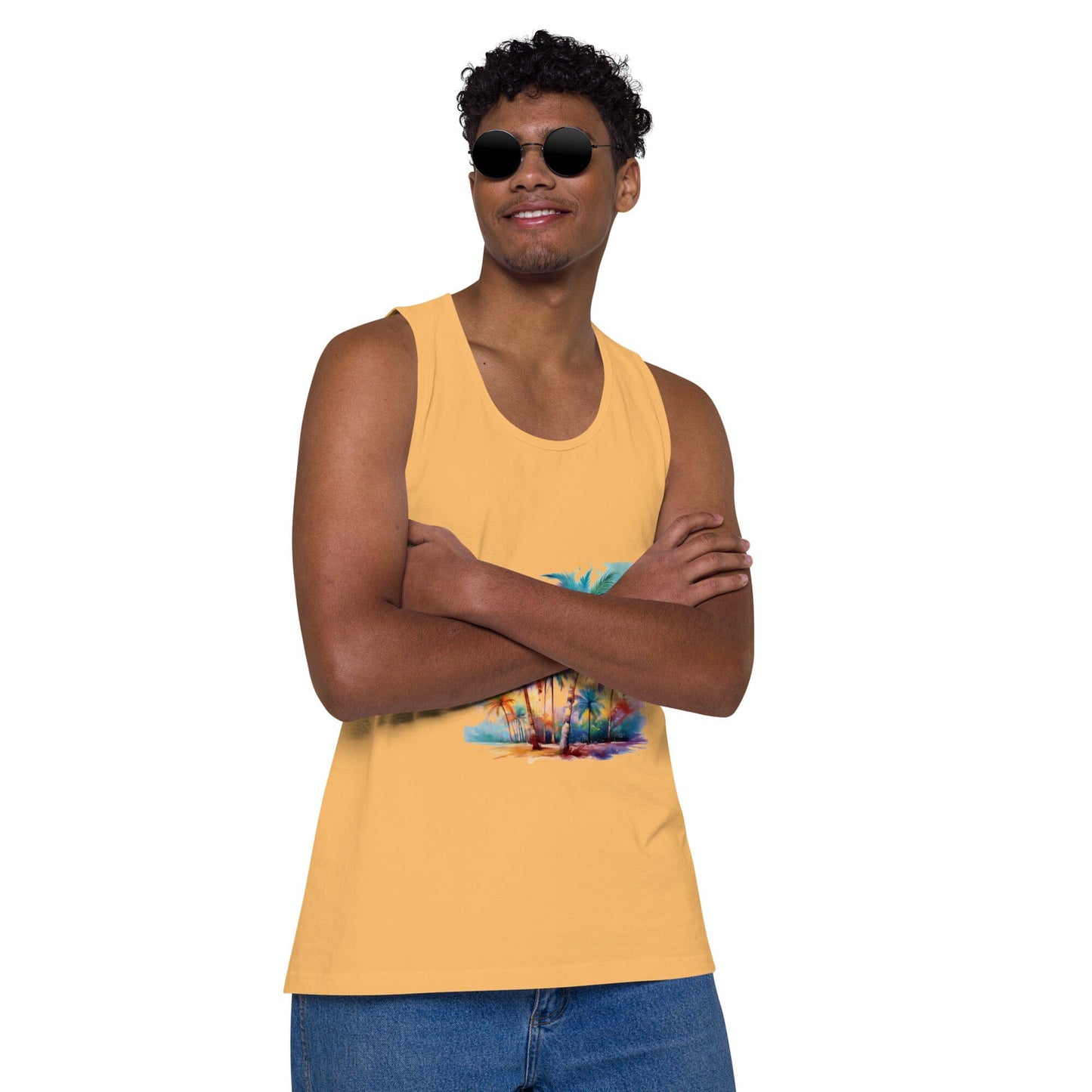 Men's Premium Tank Top - Soft-Washed Comfort & Custom Design Men's Clothing Savvishly Savvique 