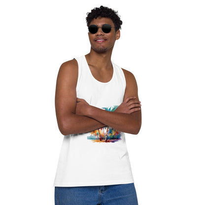 Men's Premium Tank Top - Soft-Washed Comfort & Custom Design Men's Clothing Savvishly Savvique 