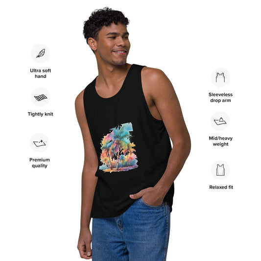 Men's Premium Tank Top - Soft-Washed Comfort & Custom Design Men's Clothing Savvishly Savvique 