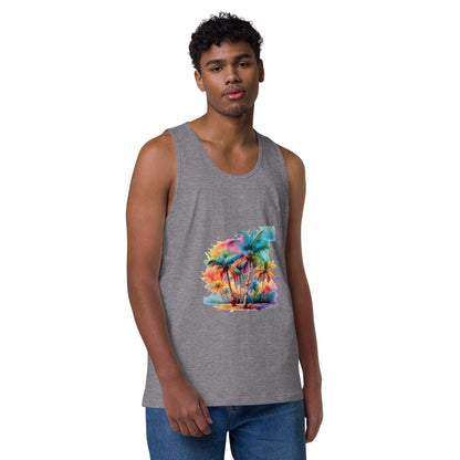 Men's Premium Tank Top - Soft-Washed Comfort & Custom Design Men's Clothing Savvishly Savvique Athletic Heather S 