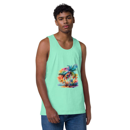 Men's Premium Tank Top - Soft-Washed Comfort & Custom Design Men's Clothing Savvishly Savvique Mint S 