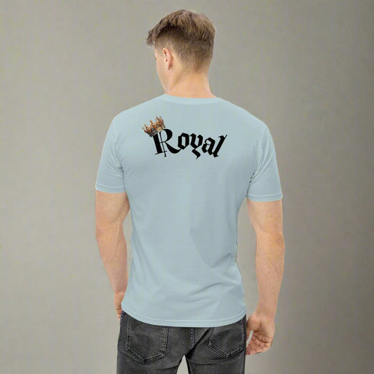 Mens Royal T-Shirt mens shirt Savvishly Savvique Pale Blue S 