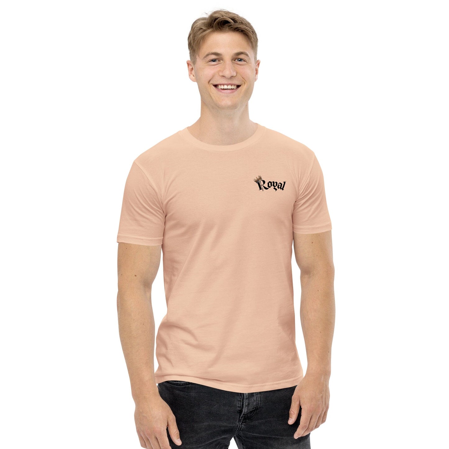 Mens Royal T-Shirt mens shirt Savvishly Savvique Pale Pink S 