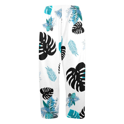 Mens tropical pj pants Men's Pajama Trousers with Pockets-New Men Pajama Trousers w/ Pockets-N(Sets02) Artsadd 