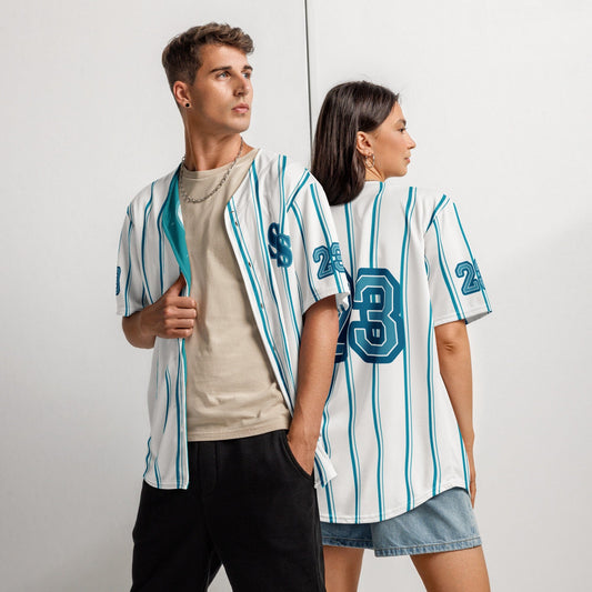 Premium Button-Up Baseball Jersey - Classic Sports Style Baseball Jerseys Savvishly Savvique 2XS 