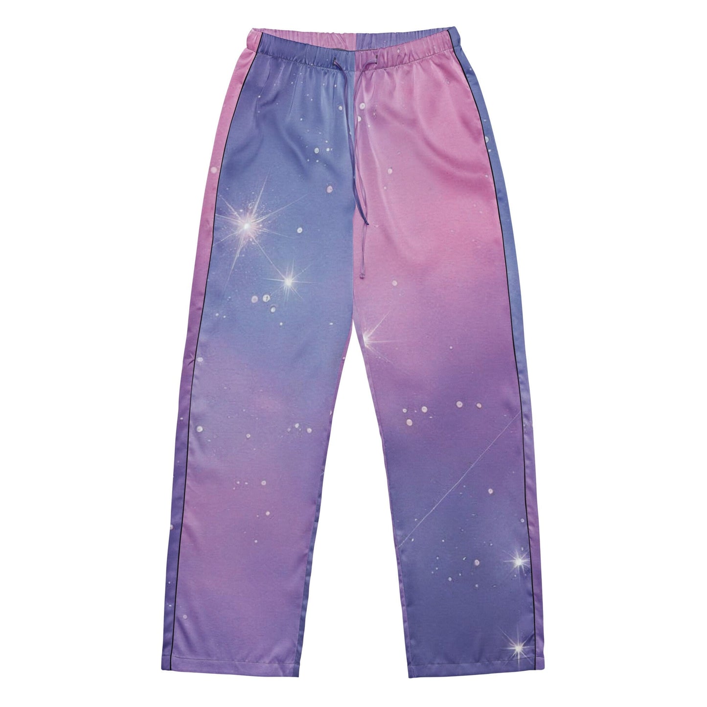 Purple Star Pajama Pants - Pink & Purple Hues with Star Details Sleepwear Savvishly Savvique 