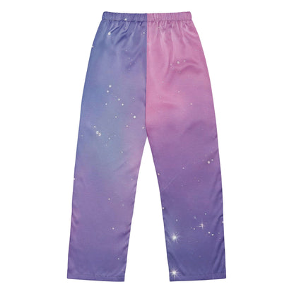 Purple Star Pajama Pants - Pink & Purple Hues with Star Details Sleepwear Savvishly Savvique 