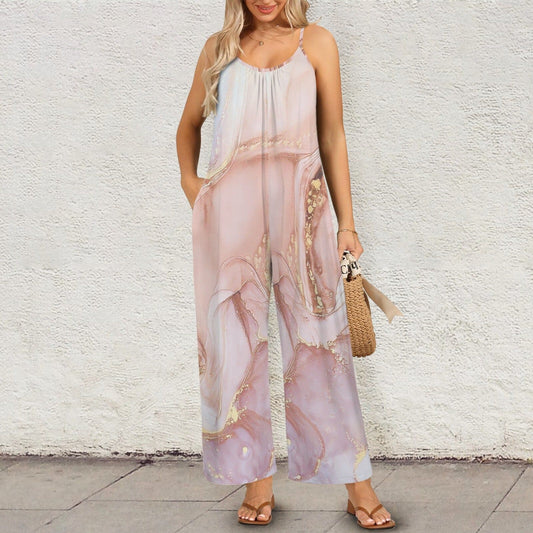 romper Pleated Cami Pocket Wide Leg Jumpsuit Pleated Cami Pocket Wide Leg Jumpsuit savvishly Savvique . S 