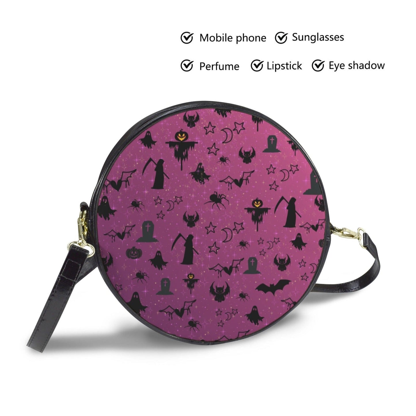 Round Sling Bag - Twilight Silhouette Edition Round Sling Bag-Large Savvishly Savvique 