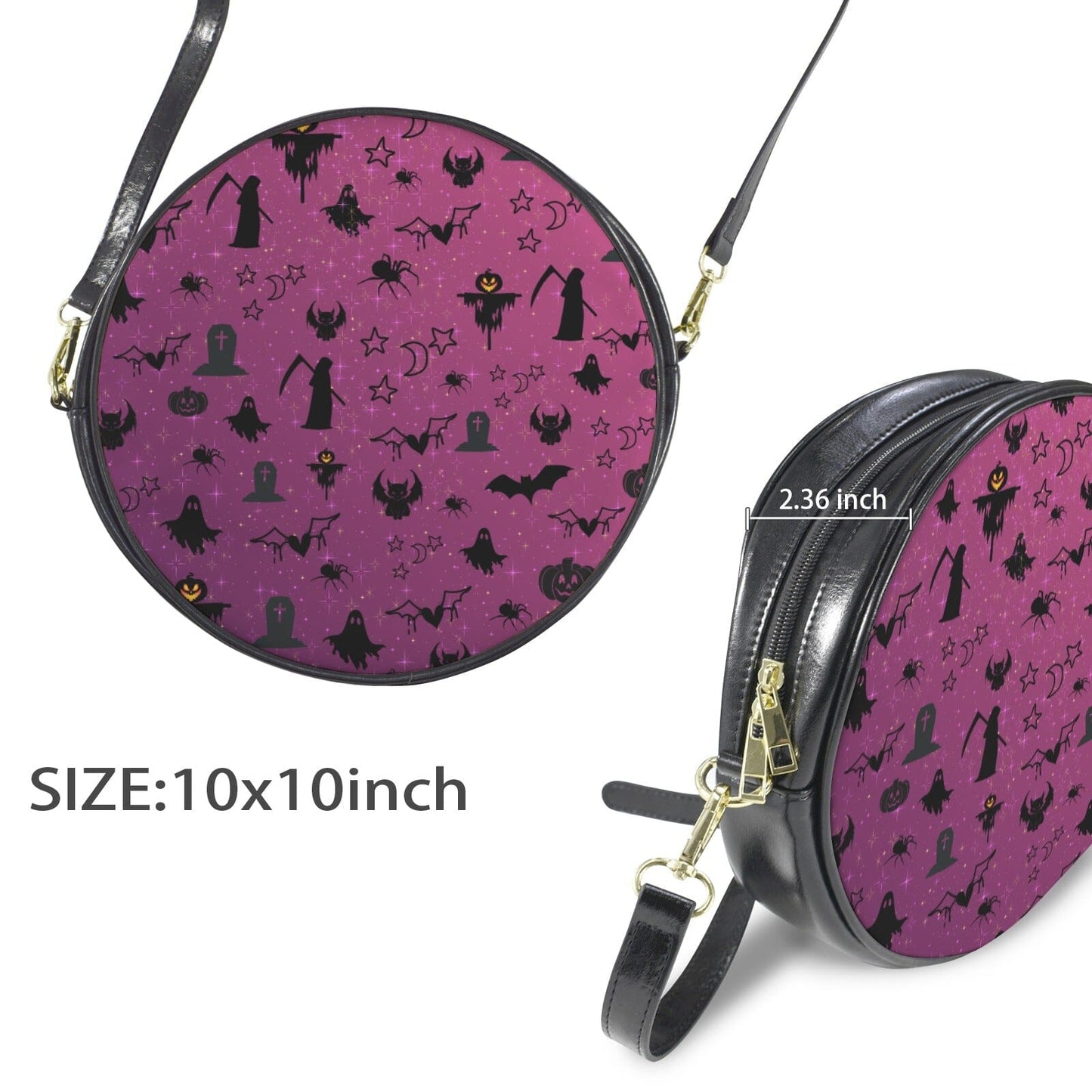 Round Sling Bag - Twilight Silhouette Edition Round Sling Bag-Large Savvishly Savvique 