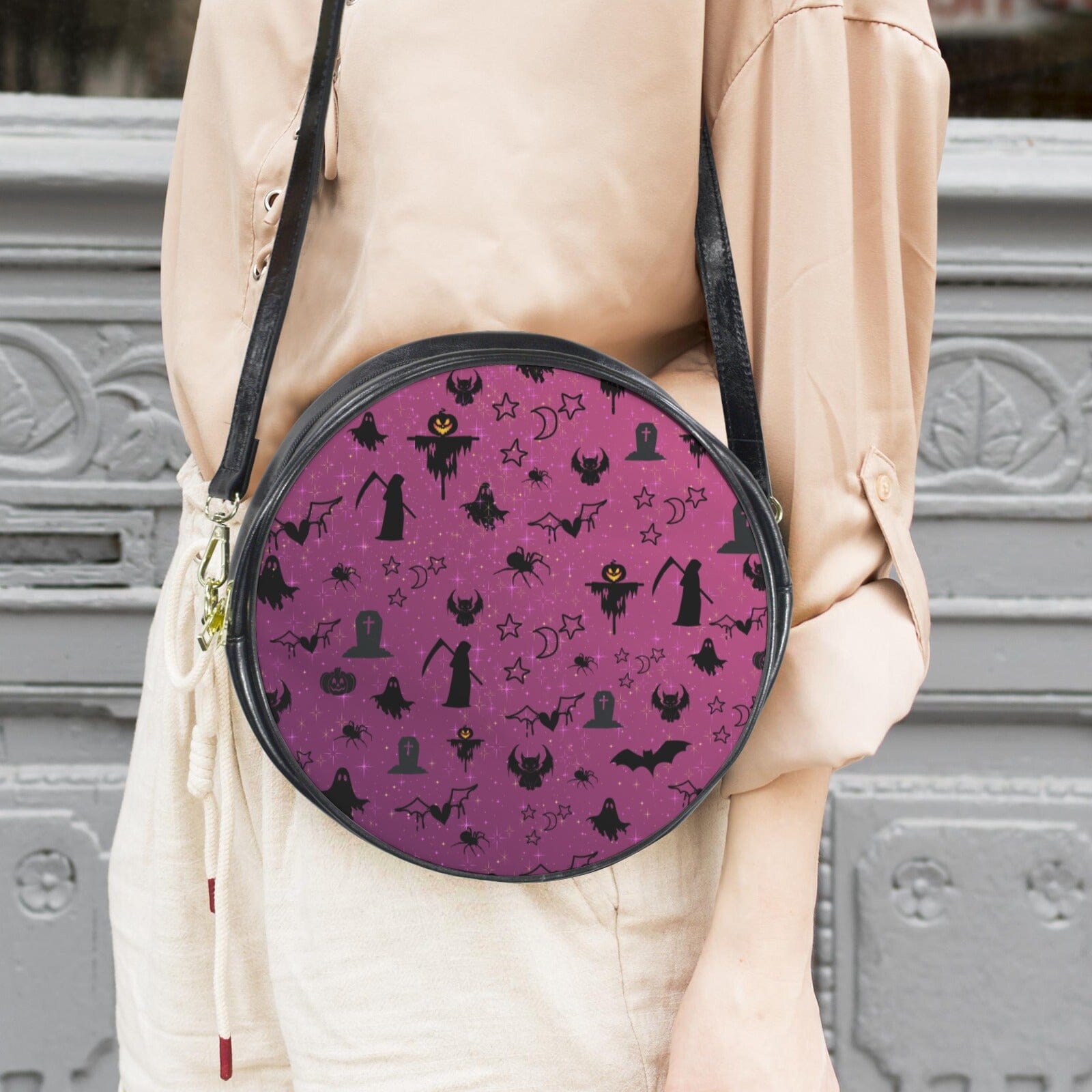 Round Sling Bag - Twilight Silhouette Edition Round Sling Bag-Large Savvishly Savvique 