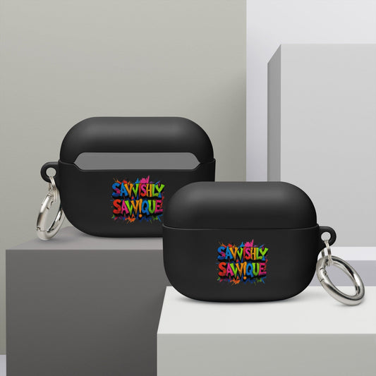Rubber Case for AirPods® Savvishly Savvique Black AirPods Pro 
