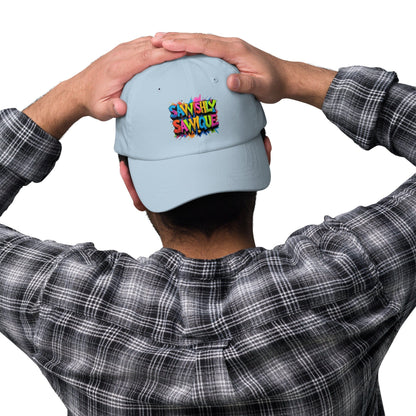 Savvishly Savvique Graffiti Cap - Colorful Street Art Design Accessories Savvishly Savvique Light Blue 