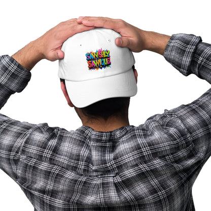Savvishly Savvique Graffiti Cap - Colorful Street Art Design Accessories Savvishly Savvique White 