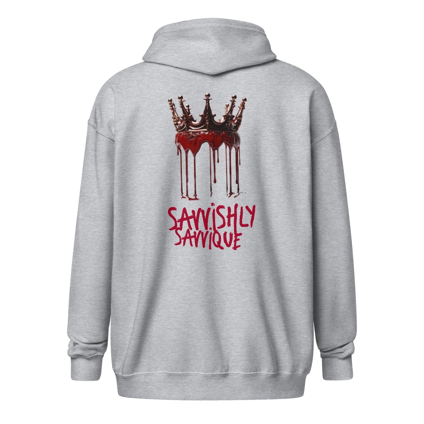 Sinful Hoodie (blood dripping) hoodie Savvishly Savvique Sport Grey S 