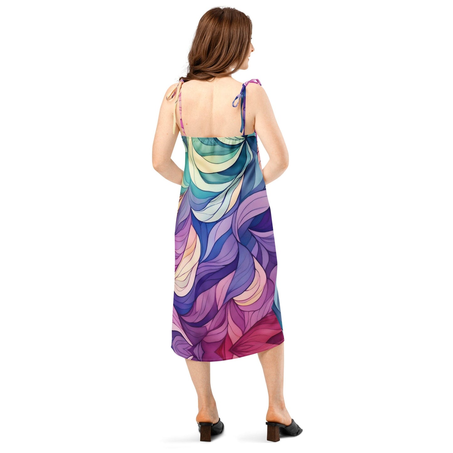 Tie-strap midi dress Savvishly Savvique 