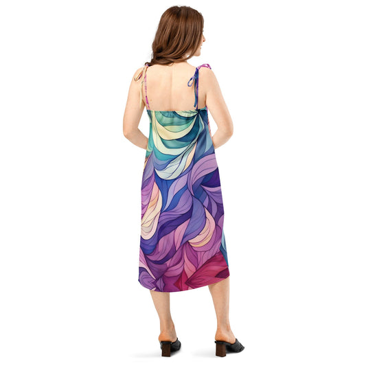Tie-strap midi dress Savvishly Savvique 