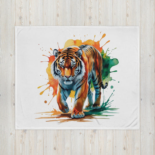 Tiger Design Throw Blanket - Wild Luxury & Safety Combined Home Textiles Savvishly Savvique 