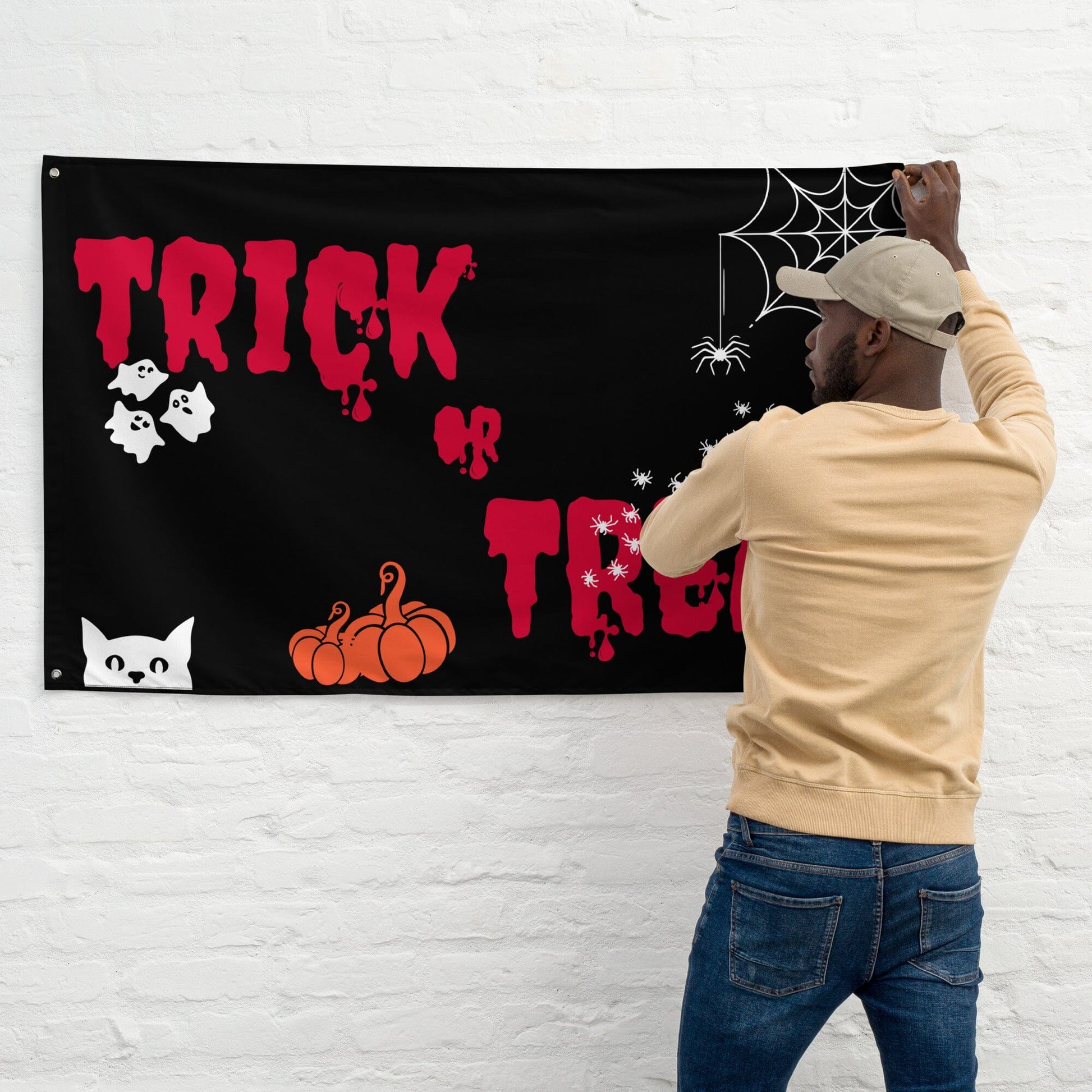 Trick or Treat - Halloween Tapestry/Flag Home Decor Savvishly Savvique 