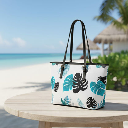 Tropical Lux Beach Bag - Coastal Paradise Tote Bags & Totes Savvishly Savvique 