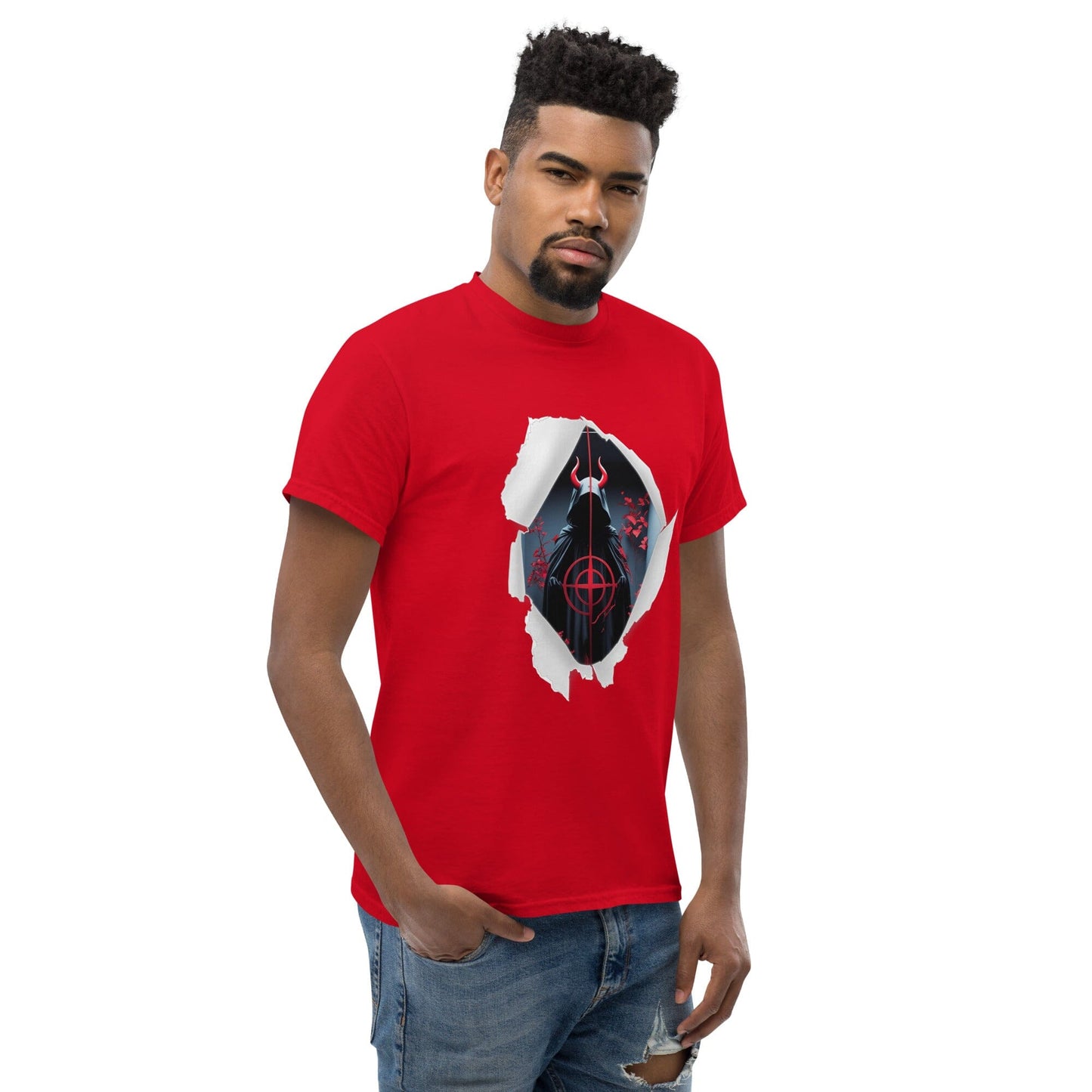 Unisex - Blast through Design - classic tee Savvishly Savvique Red S 