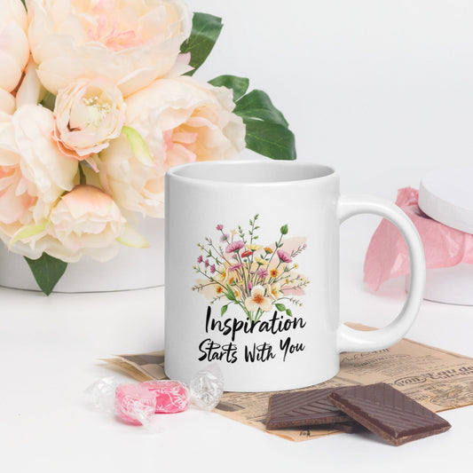 White Coffee Mug mug Savvishly Savvique 20 oz 