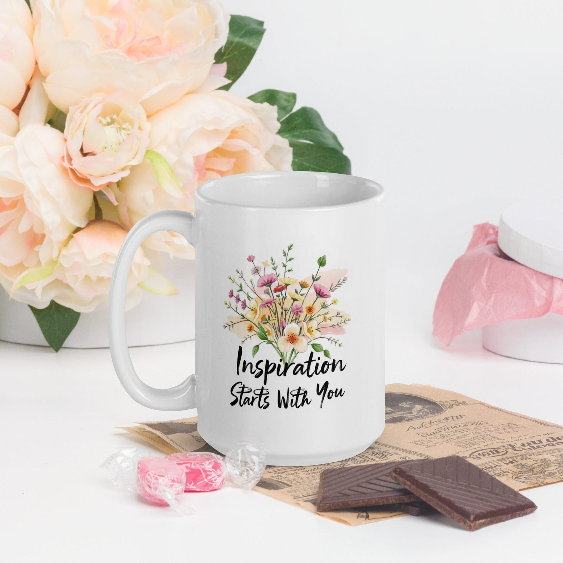 White Coffee Mug mug Savvishly Savvique 