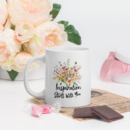 White Coffee Mug mug Savvishly Savvique 