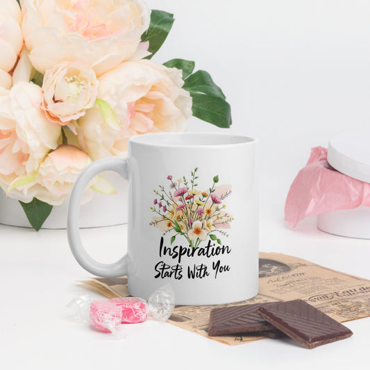 White Coffee Mug mug Savvishly Savvique 