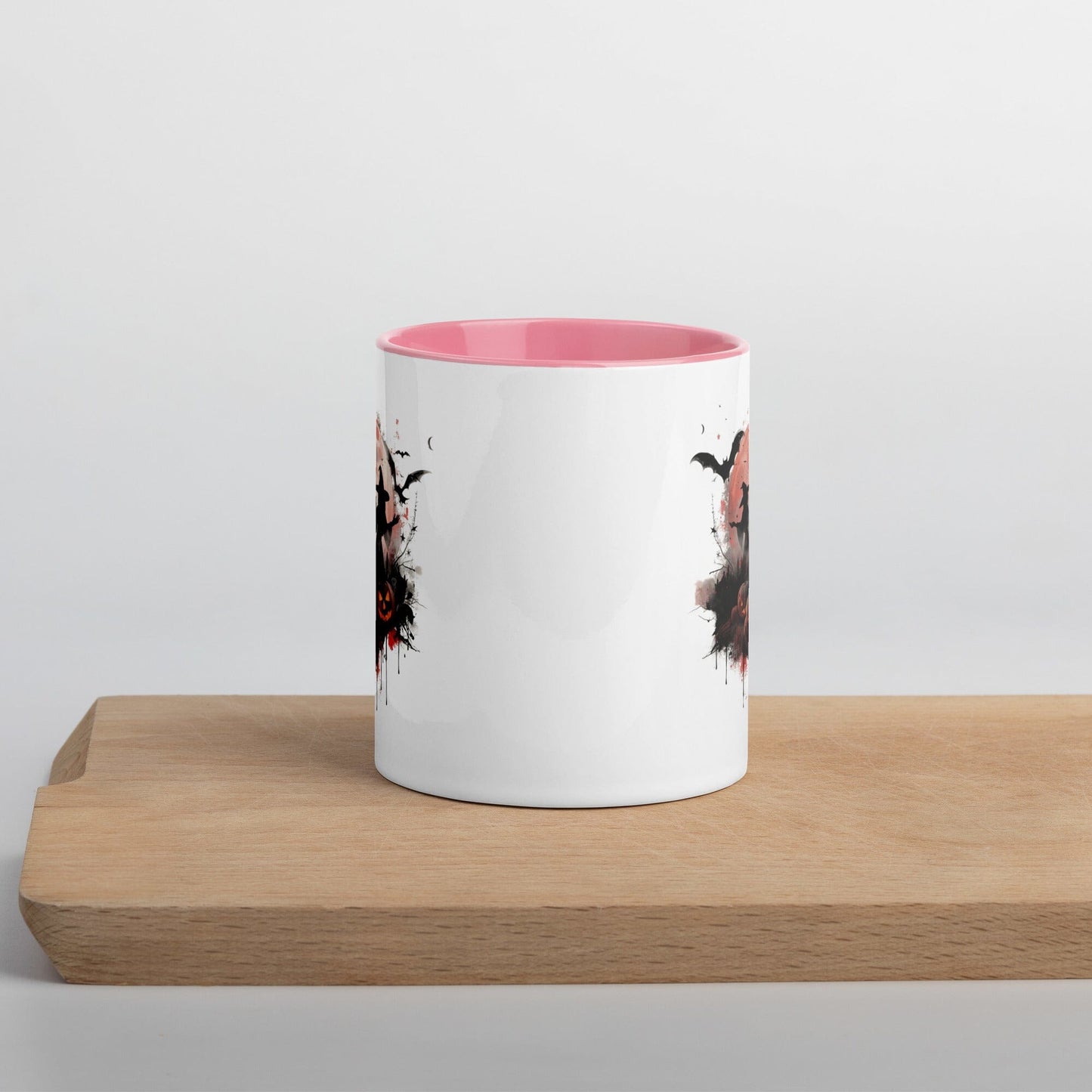 Witchin' Around in the Dark - Halloween Mug with Colorful Interior mug Savvishly Savvique 